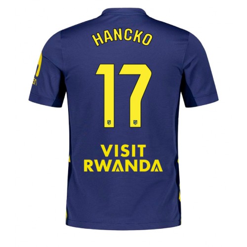 Atletico Madrid David Hancko #17 Seconda Maglia 2025-26 Manica Corta